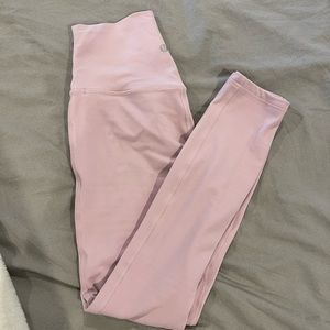Lululemon align leggings 25” size 2 pink peony
